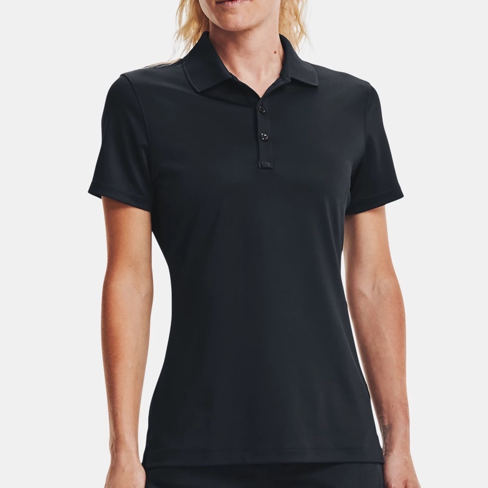 Women's Under Armor Tactical Perf Range Polo 2.0 Black Size Medium